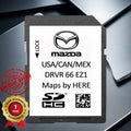 Mazda 2024 USA / Canada / Mexico GPS Navigation SD Card DRVR66EZ1