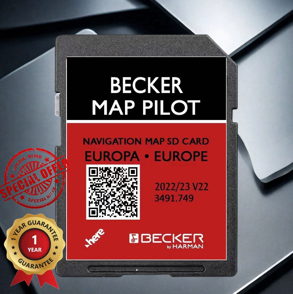 Becker Map Pilot 2023 GPS Navigation SD Card Europe 8GB