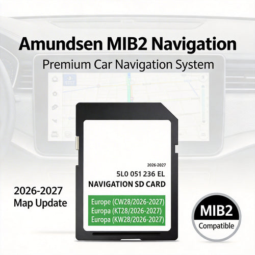 2024-2025 Europe Sat Nav SD Card for Skoda Amundsen MIB2 System — Map Update 5L / 5Q — Fits Octavia, Superb, Kodiaq, Fabia (2015-2020)