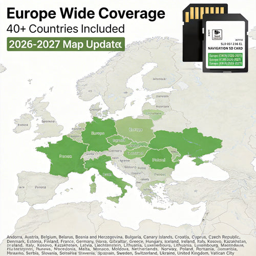 2024-2025 Europe Sat Nav SD Card for Skoda Amundsen MIB2 System — Map Update 5L / 5Q — Fits Octavia, Superb, Kodiaq, Fabia (2015-2020)