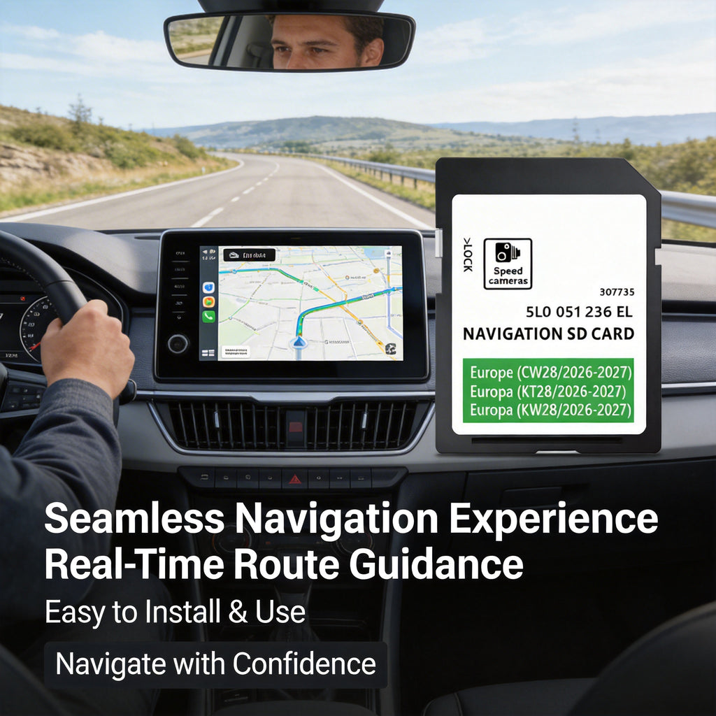 2024-2025 Europe Sat Nav SD Card for Skoda Amundsen MIB2 System — Map Update 5L / 5Q — Fits Octavia, Superb, Kodiaq, Fabia (2015-2020)