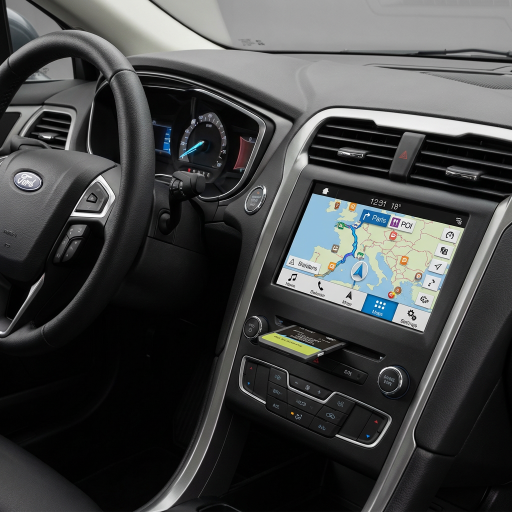 Ford FX Navigation SD Card — 2021 Europe GPS Map Update — Compatible with Focus, Mondeo, Kuga, S-Max, Transit (2007-2011)