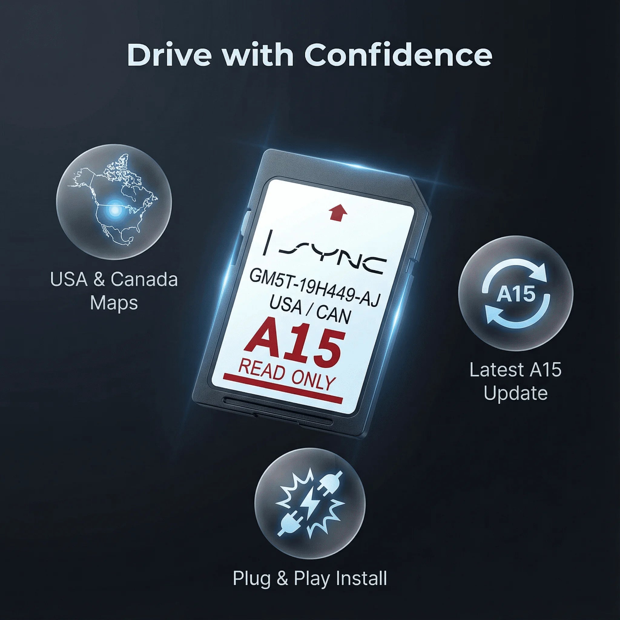 Lincoln 2024 Latest North America A15 GPS Navigation SD Card Update