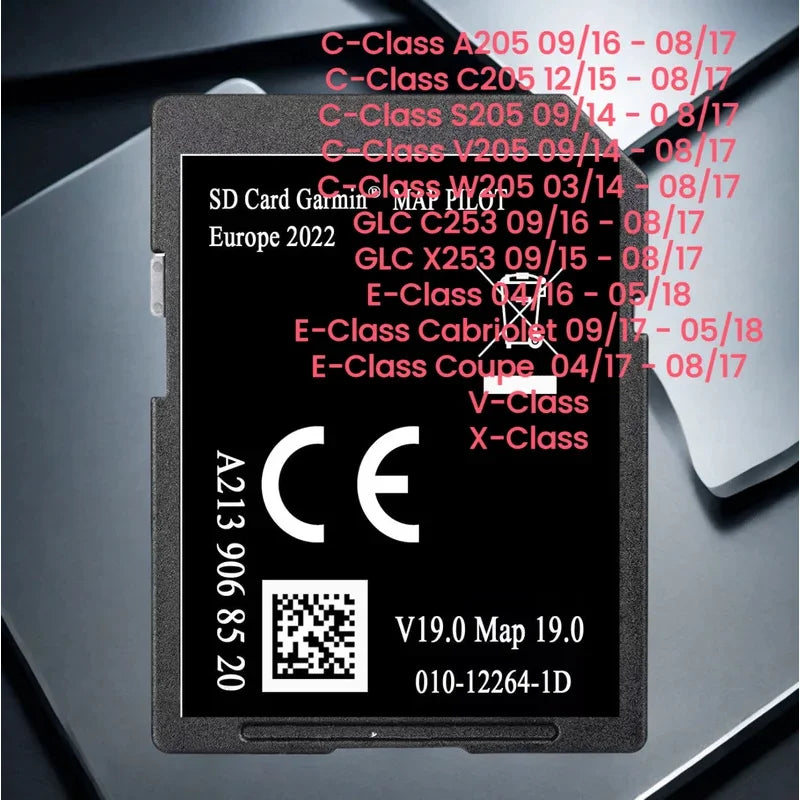 Mercedes-Benz Garmin Map Pilot Star 2025 GPS Navigation SD Card — Latest Map Update