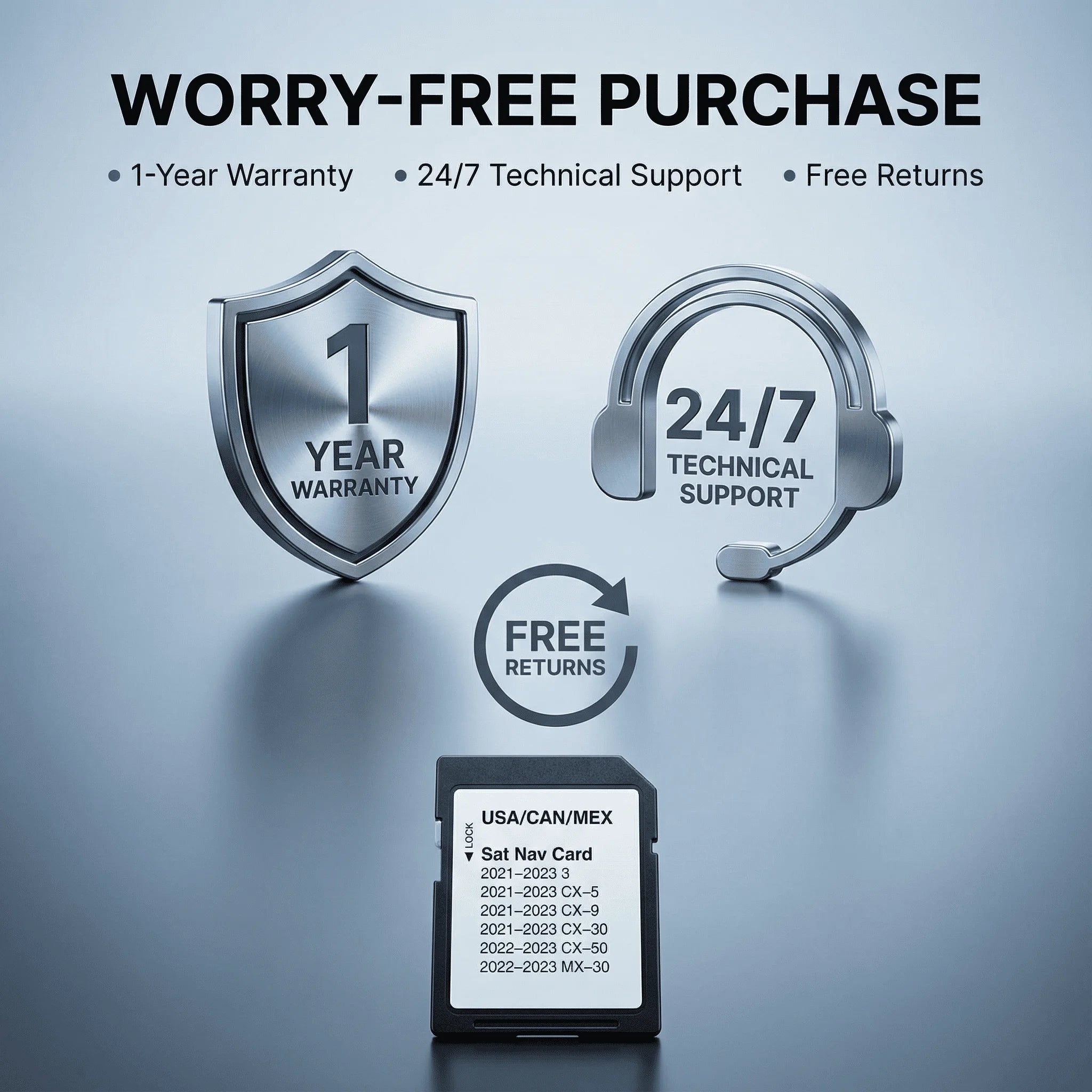 Mazda TD2K66EZ1B North America GPS Navigation SD Card 2024