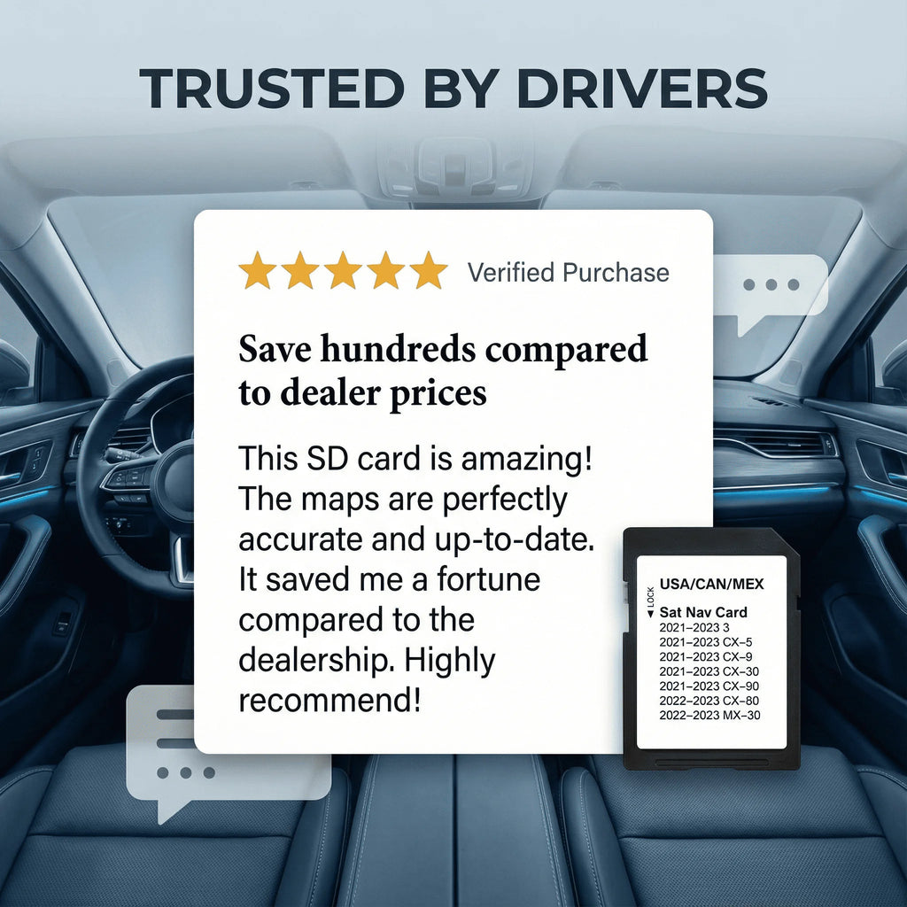 Mazda TD2K66EZ1B North America GPS Navigation SD Card 2024