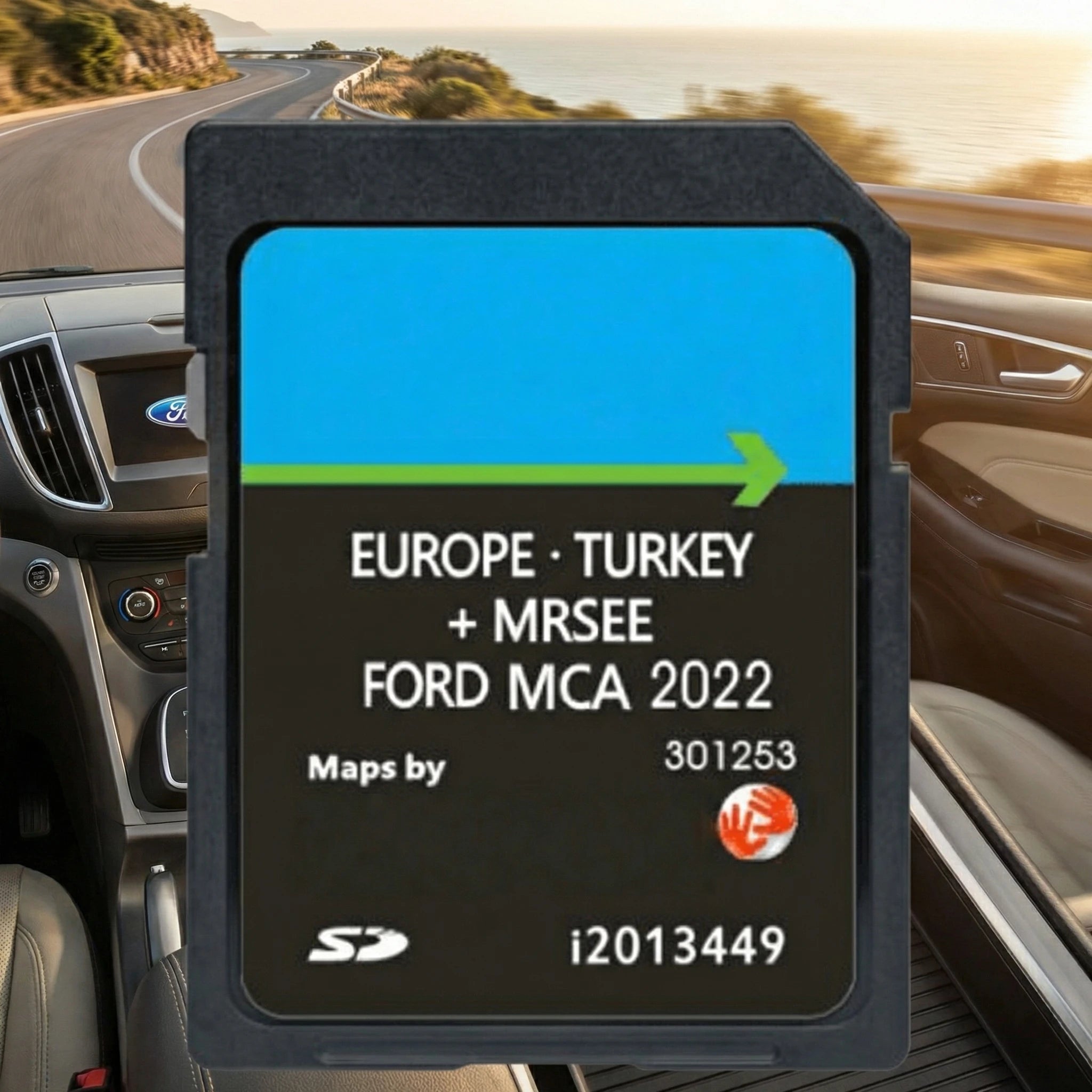 Ford MCA V12 2023 GPS Navigation SD Card Europe Touchscreen