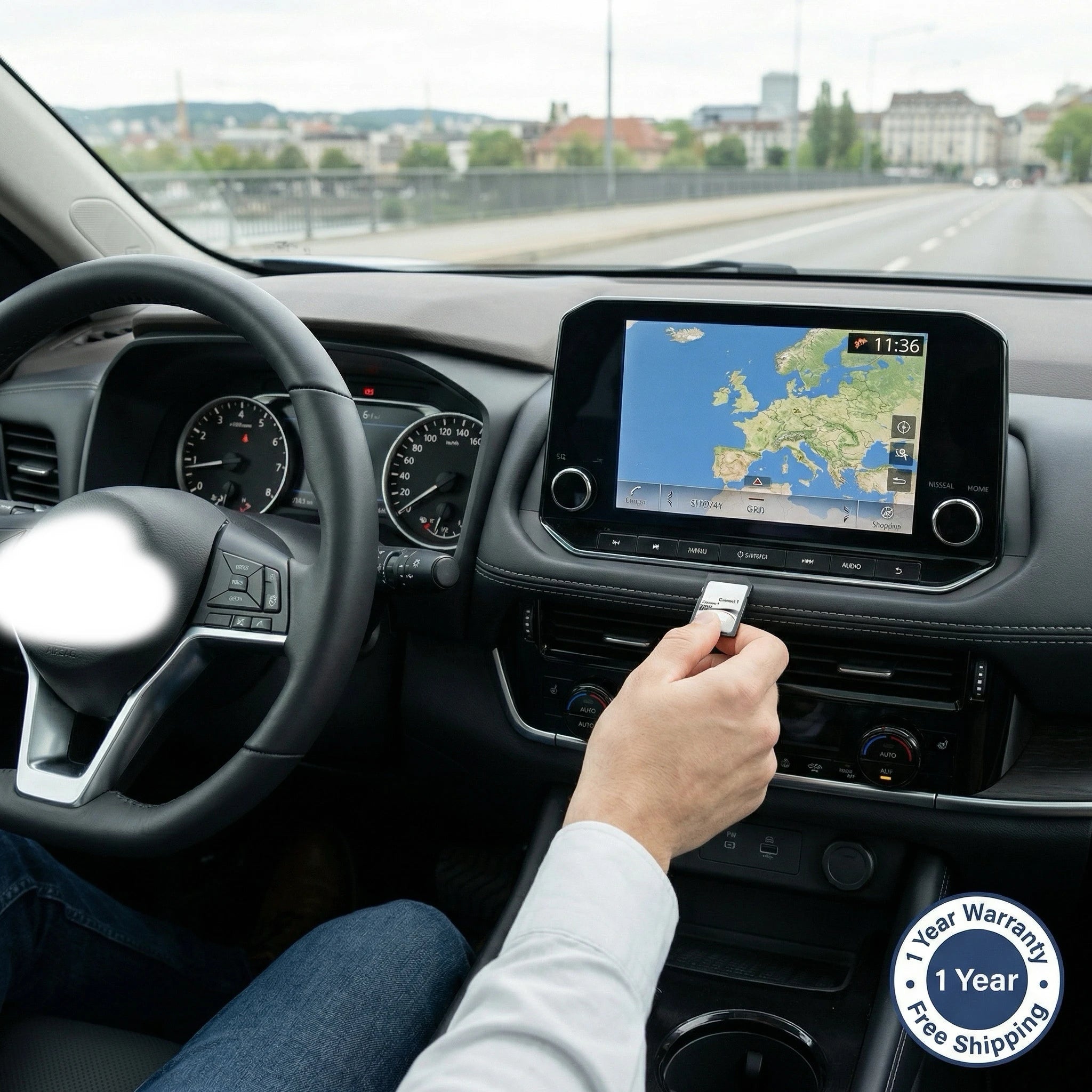 2023 Sat Nav SD Card for Nissan Connect 1 (LCN1) — Europe Map Update V12 LCN1EV12 — Fits Qashqai (J10), Juke