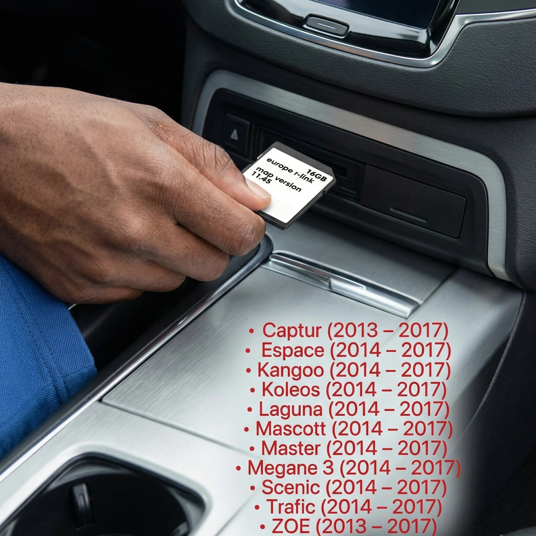 Renault R-link 11.45 2025 GPS Navigation SD Card Europe UK