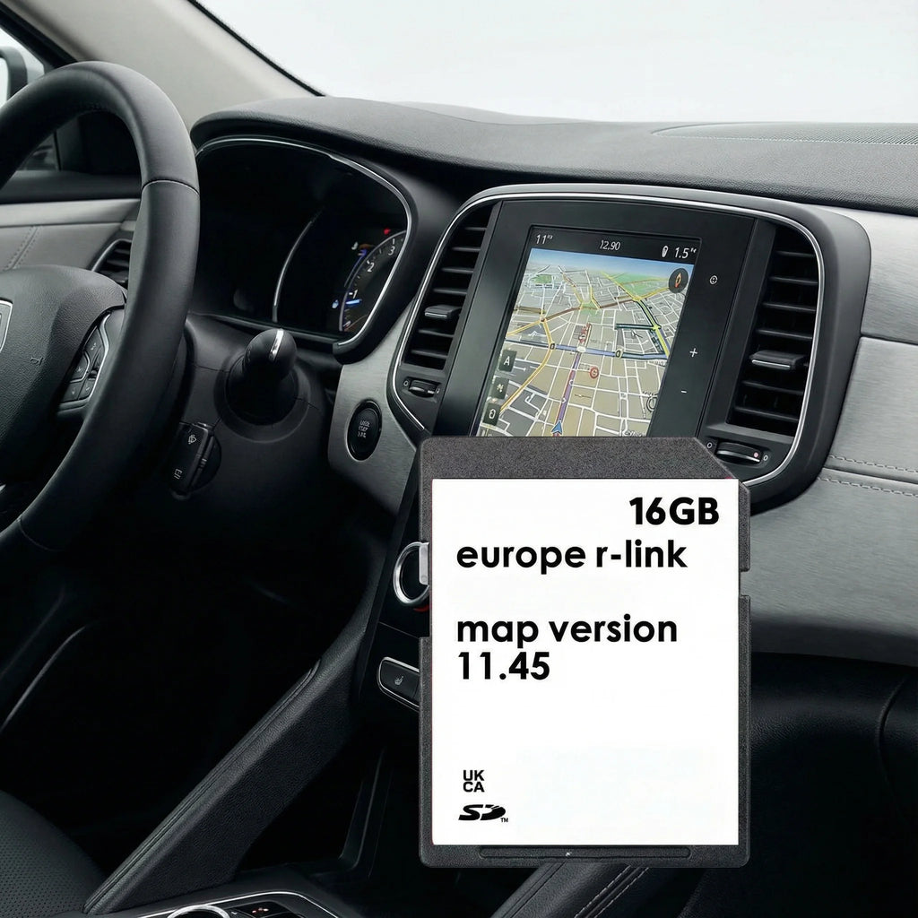 Renault R-link 11.45 2025 GPS Navigation SD Card Europe UK