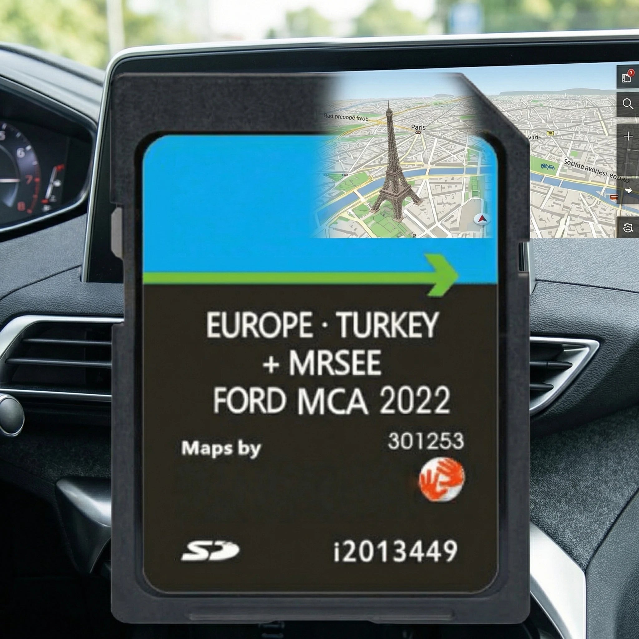 Ford MCA V12 2023 GPS Navigation SD Card Europe Touchscreen