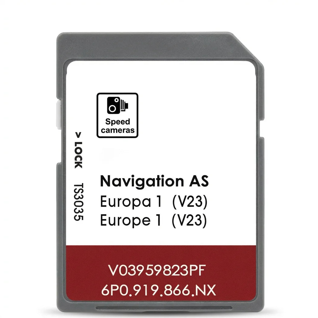 Amundsen / Discover Media SD Card — MIB2 Gen2, Europe Maps & Speed Cameras 2026 — Fits SEAT Alhambra/Arona/Ateca/Ibiza/Leon