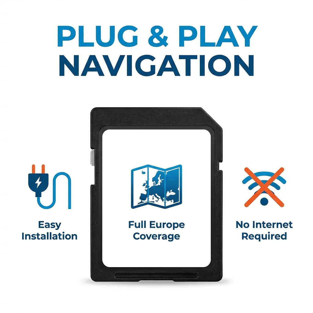 VW Discover Media MIB2 AS V22 2026 UK Europe GPS Navigation SD Card