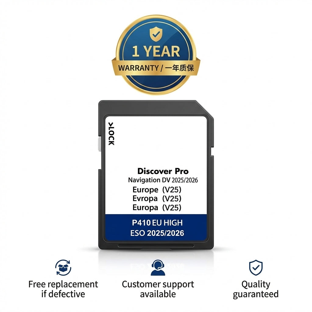 2024-2025 Europe Sat Nav SD Card for VW Discover Pro System — Map Update V19 — Fits Golf, Passat, Tiguan, Touran, Arteon (2013-2023)