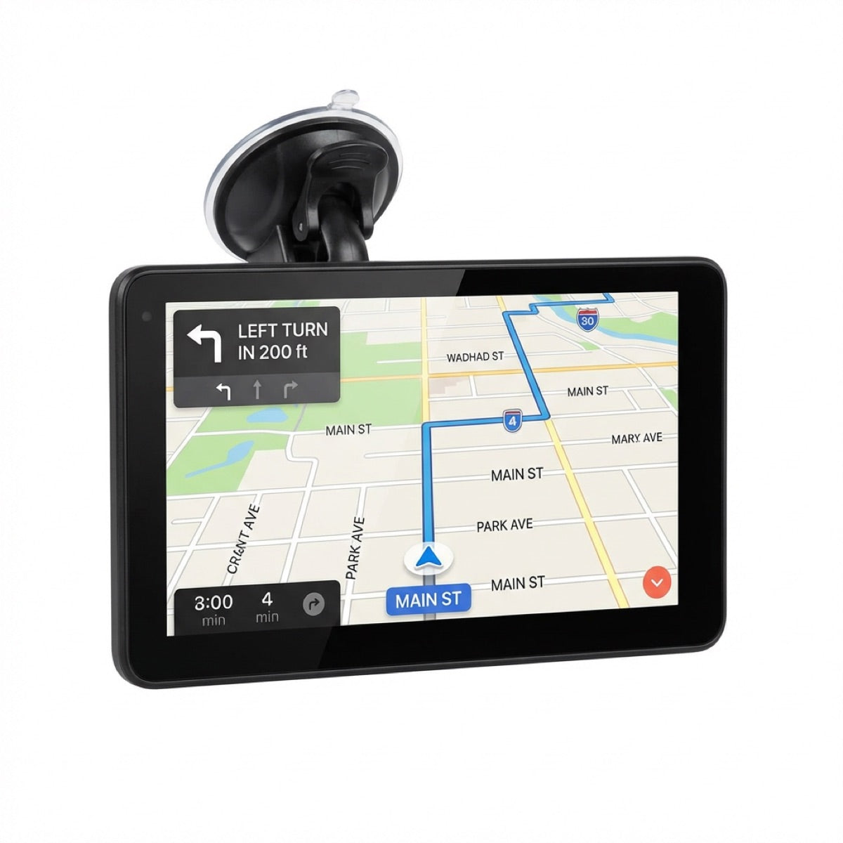7" Wireless CarPlay GPS Sat Nav — UK & Europe Maps, Lifetime Updates