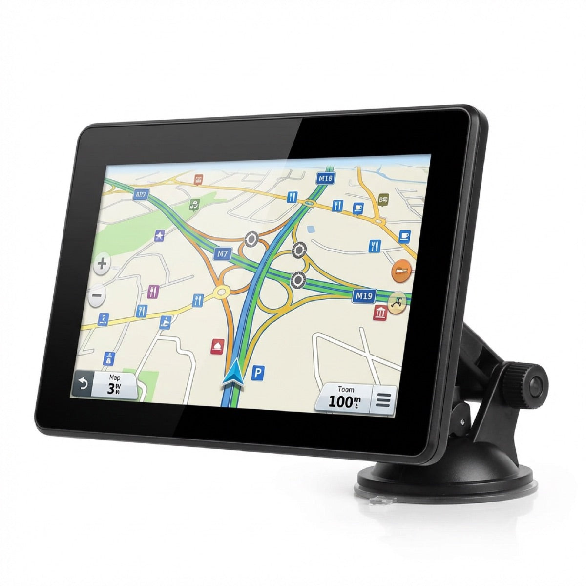 9" Large Screen Sat Nav for Truck, Car & Caravan — UK & Europe Maps, Lifetime Free Updates