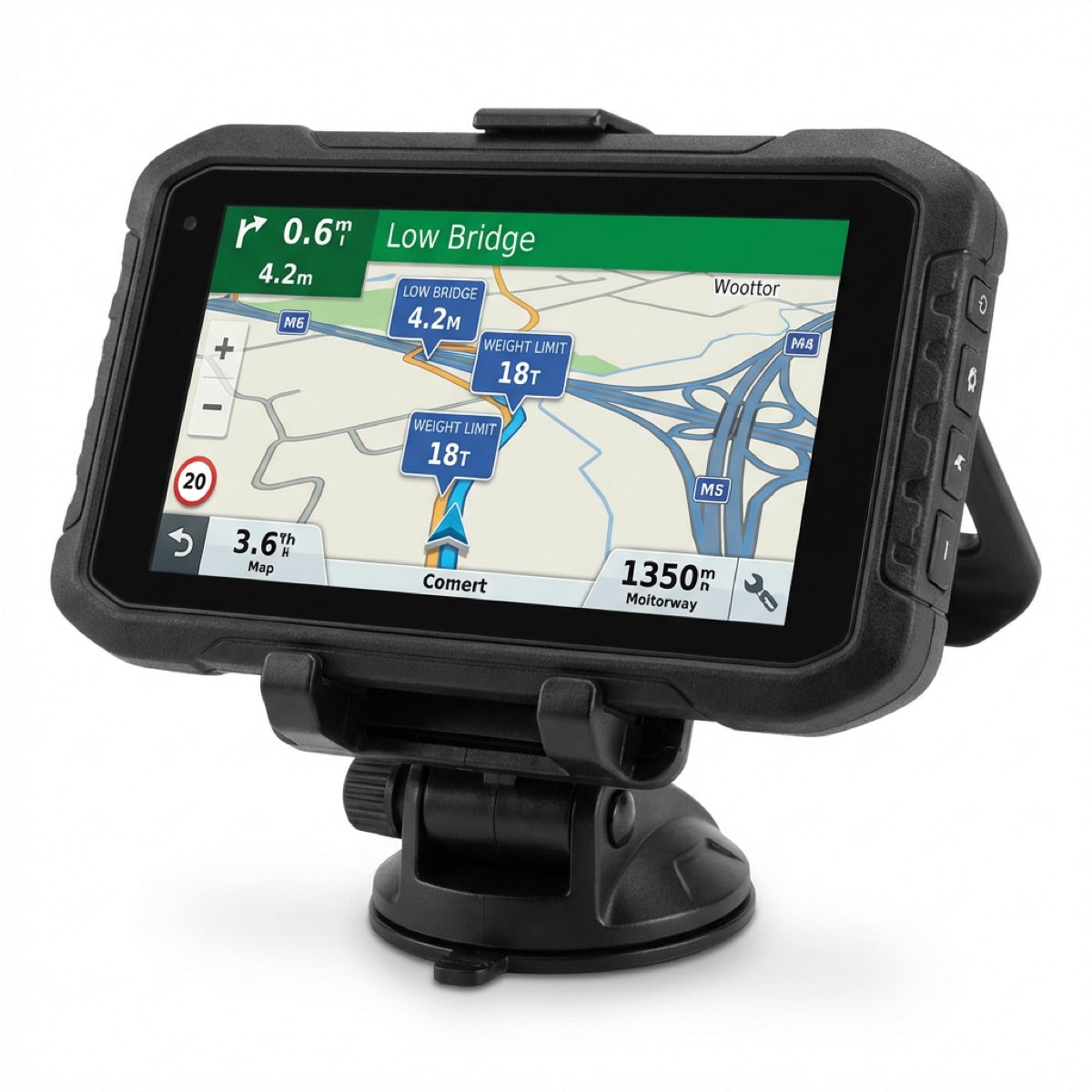 7" Truck Sat Nav for HGV, Lorry & Van — UK & Europe Maps, CE Certified