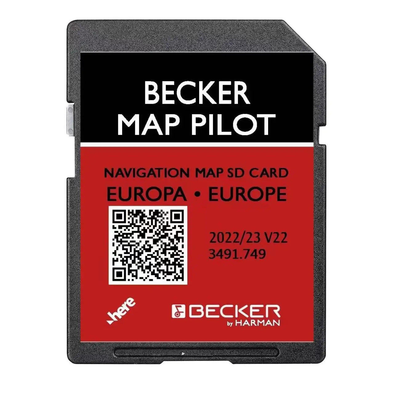 Becker Map Pilot 2023 GPS Navigation SD Card Europe 8GB