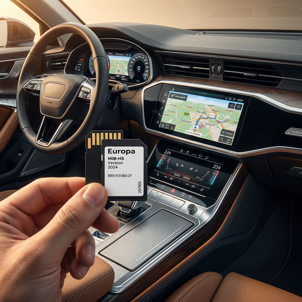 Europe West Sat Nav SD Card for VW RNS315 System Map Update — Fits Golf, Passat, Tiguan, Polo, Touran, Jetta